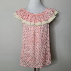 Roberta Roller Rabbit Fringe Off Shoulder Top XS